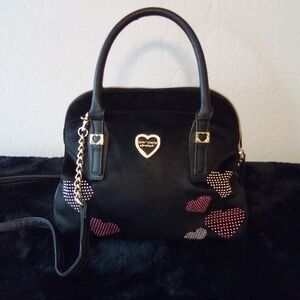 Betsy Johnson  Black Velvet Purse
